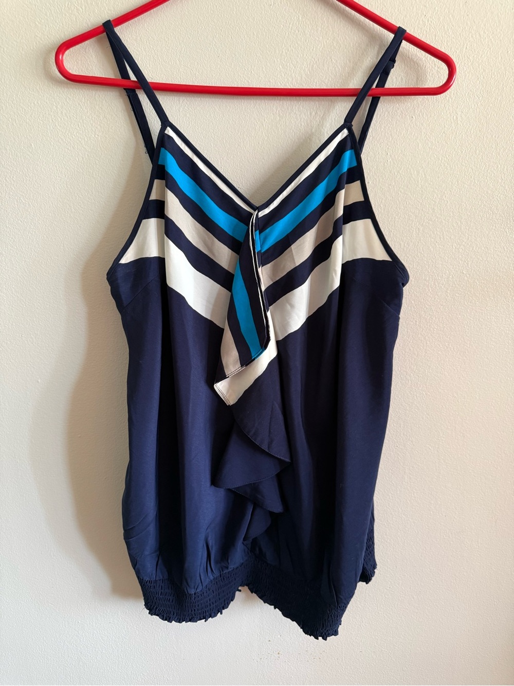 Lane Bryant Navy Spaghetti Strap Top - Size 14/16